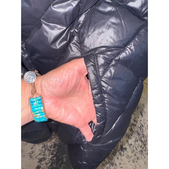 London Fog Goose Down Lightweight Packable Puffer Coat Jacket L Winter Travel - Picture 8 of 10
